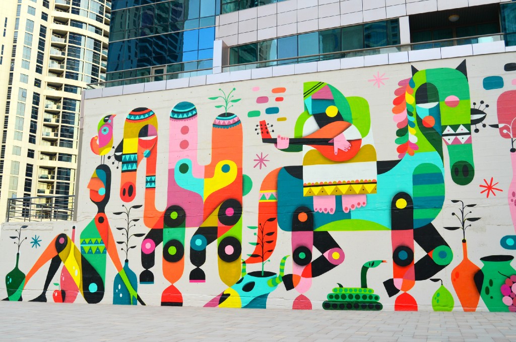 The Creative Community Wall in JLT, Dubai 
